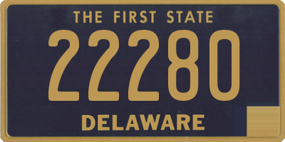 DE license plate 22280