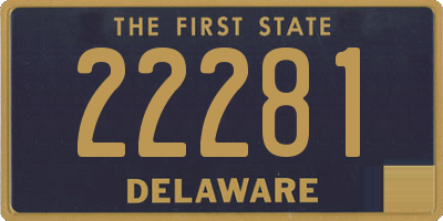 DE license plate 22281