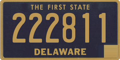 DE license plate 222811