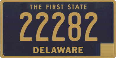 DE license plate 22282