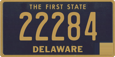 DE license plate 22284