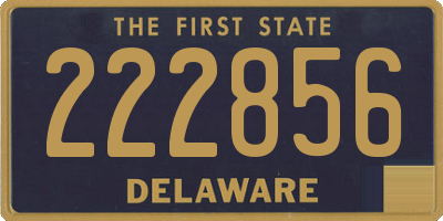 DE license plate 222856