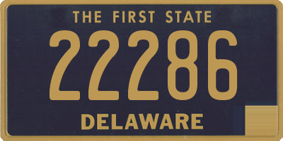 DE license plate 22286