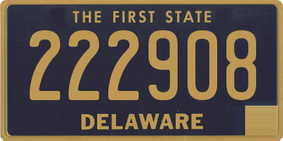 DE license plate 222908