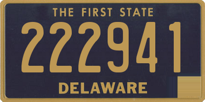 DE license plate 222941