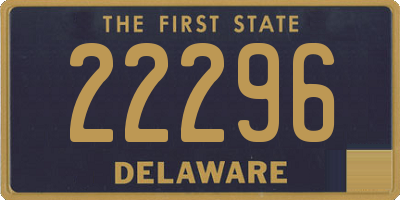 DE license plate 22296