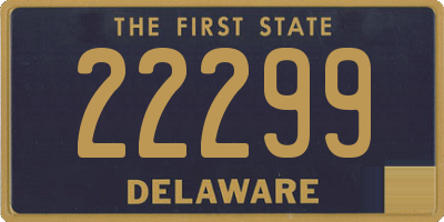 DE license plate 22299
