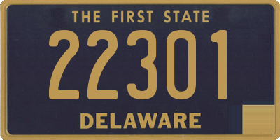 DE license plate 22301