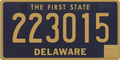 DE license plate 223015