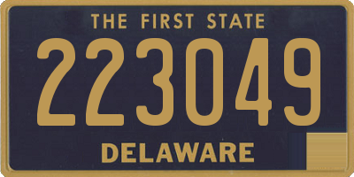 DE license plate 223049