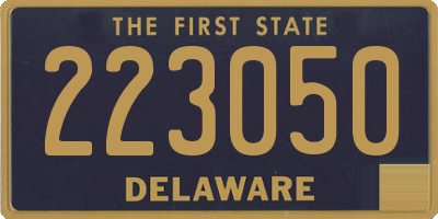 DE license plate 223050