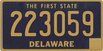 DE license plate 223059
