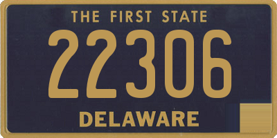 DE license plate 22306