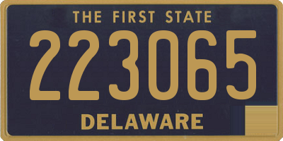 DE license plate 223065