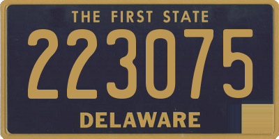 DE license plate 223075