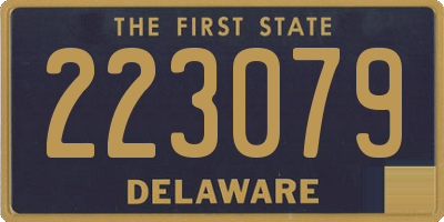 DE license plate 223079