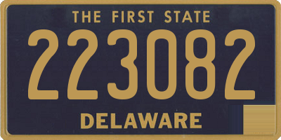 DE license plate 223082