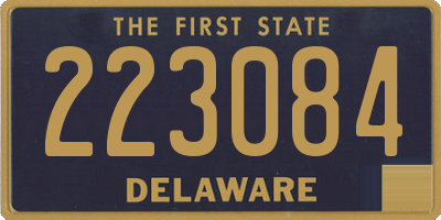DE license plate 223084