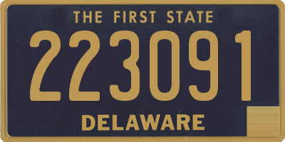 DE license plate 223091