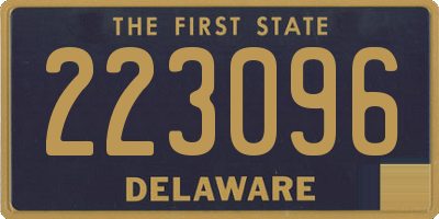 DE license plate 223096