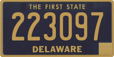 DE license plate 223097