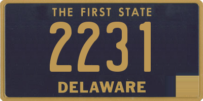 DE license plate 2231