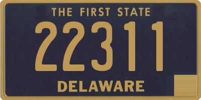 DE license plate 22311