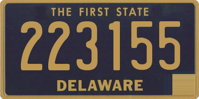 DE license plate 223155