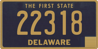 DE license plate 22318