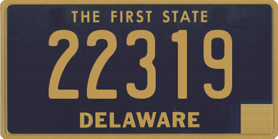 DE license plate 22319