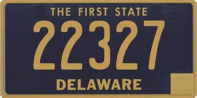 DE license plate 22327