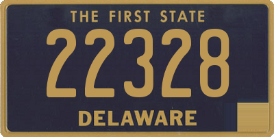 DE license plate 22328