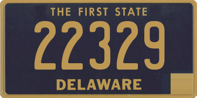 DE license plate 22329