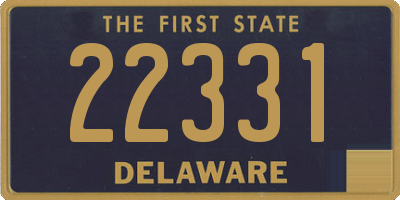 DE license plate 22331