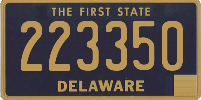 DE license plate 223350
