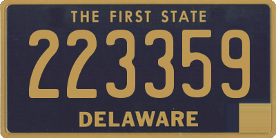 DE license plate 223359