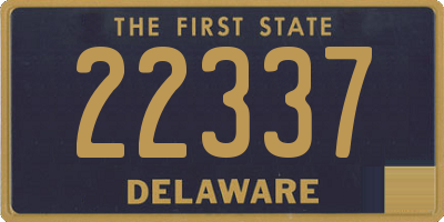 DE license plate 22337