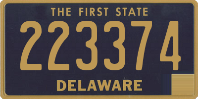 DE license plate 223374