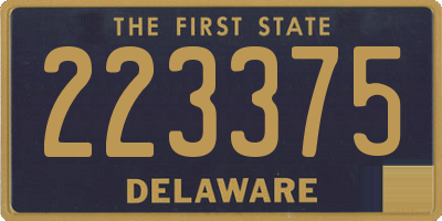 DE license plate 223375