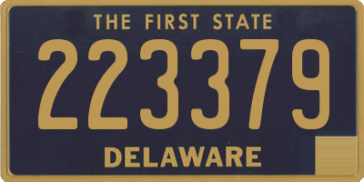 DE license plate 223379