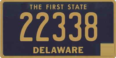 DE license plate 22338