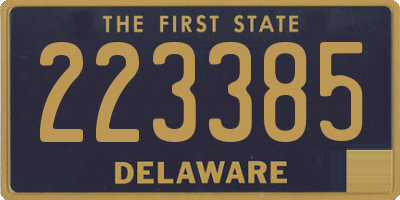 DE license plate 223385