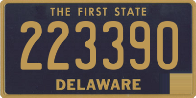DE license plate 223390