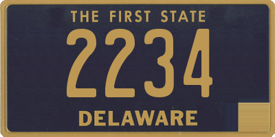 DE license plate 2234