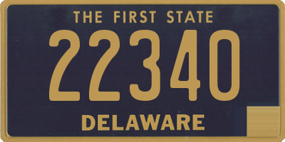 DE license plate 22340