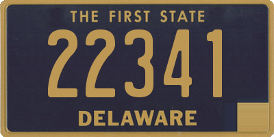 DE license plate 22341