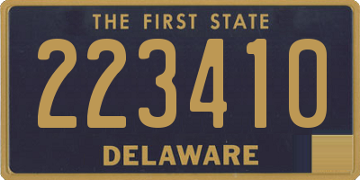 DE license plate 223410