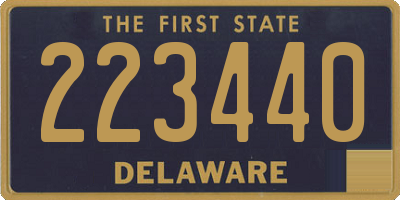 DE license plate 223440