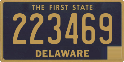 DE license plate 223469