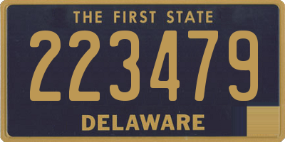 DE license plate 223479